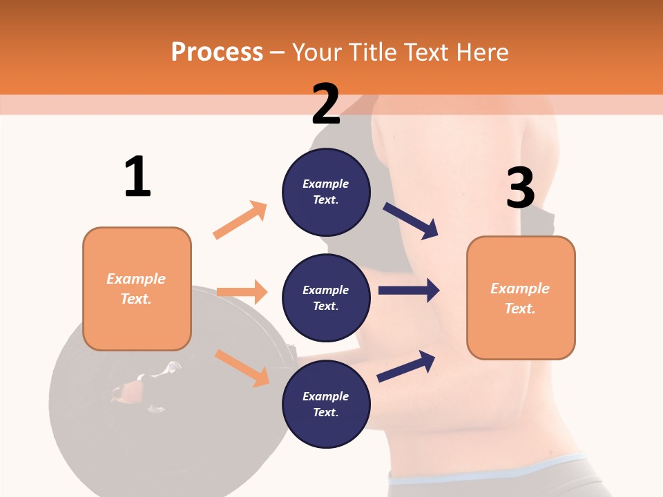Trainning Biceps Side PowerPoint Template