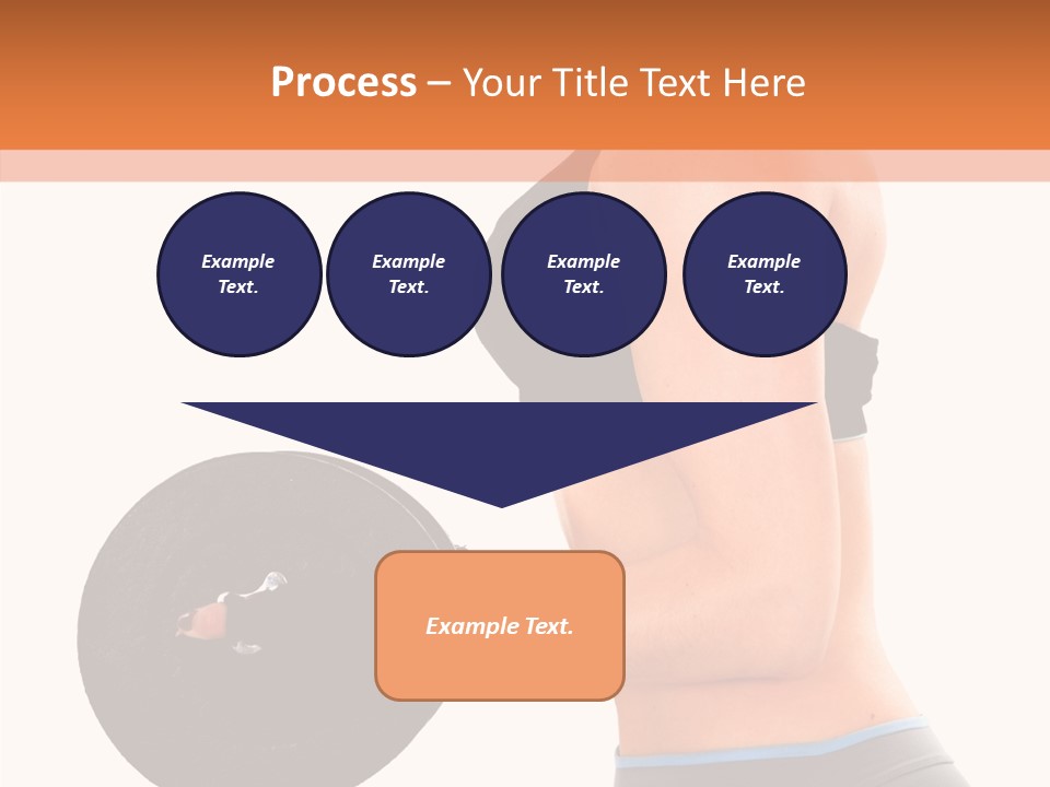 Trainning Biceps Side PowerPoint Template