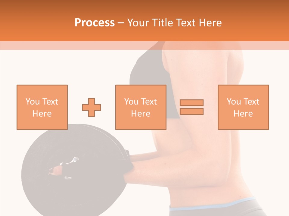 Trainning Biceps Side PowerPoint Template