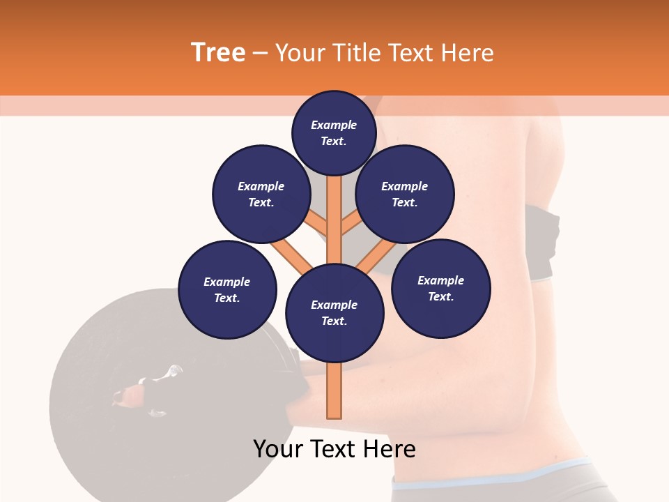 Trainning Biceps Side PowerPoint Template