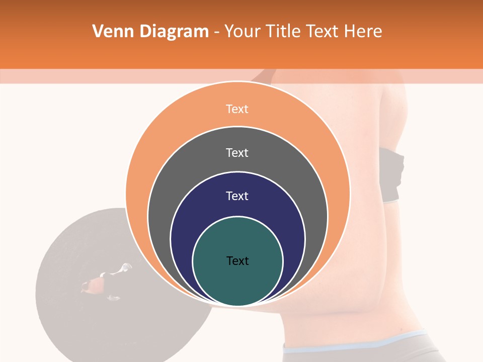 Trainning Biceps Side PowerPoint Template