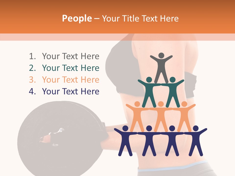 Trainning Biceps Side PowerPoint Template