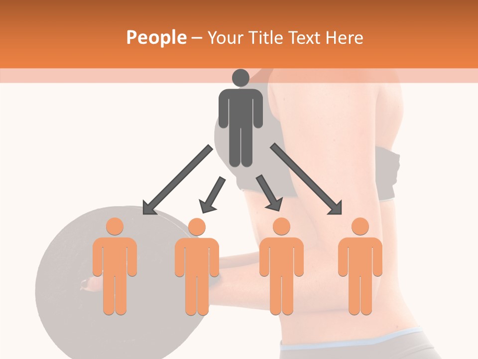 Trainning Biceps Side PowerPoint Template