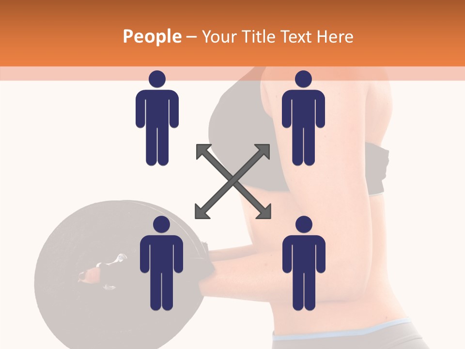 Trainning Biceps Side PowerPoint Template