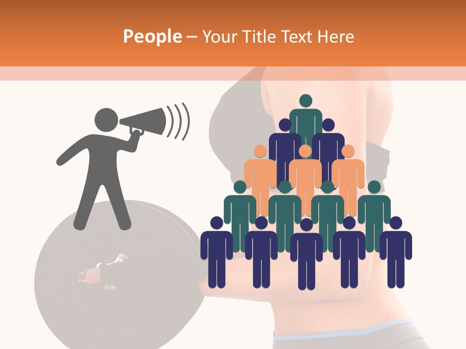 Trainning Biceps Side PowerPoint Template