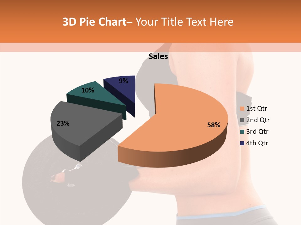 Trainning Biceps Side PowerPoint Template
