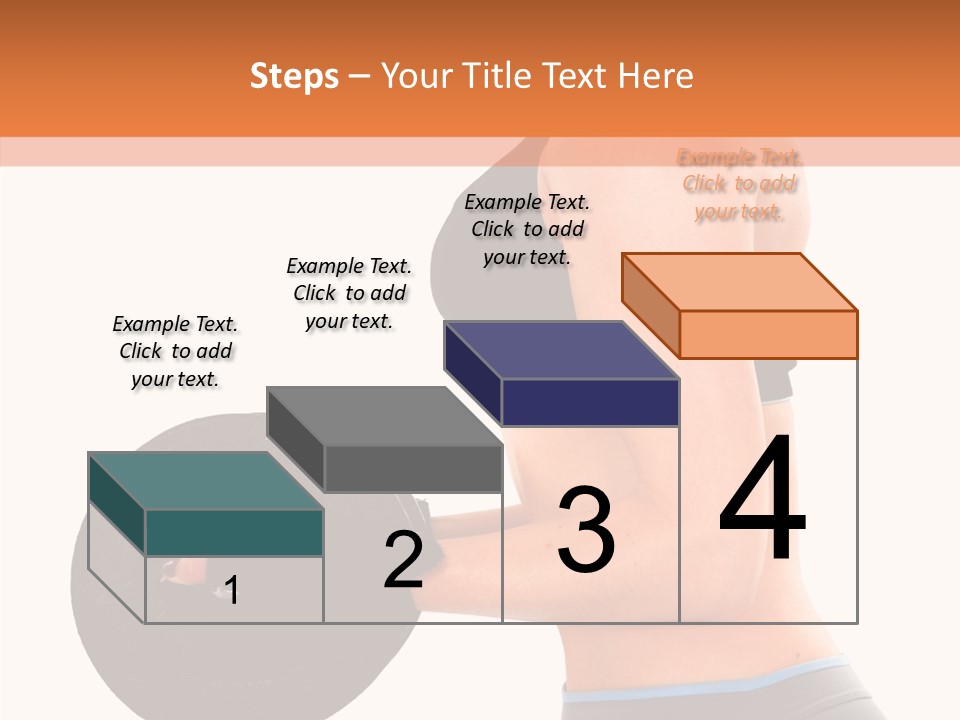 Trainning Biceps Side PowerPoint Template