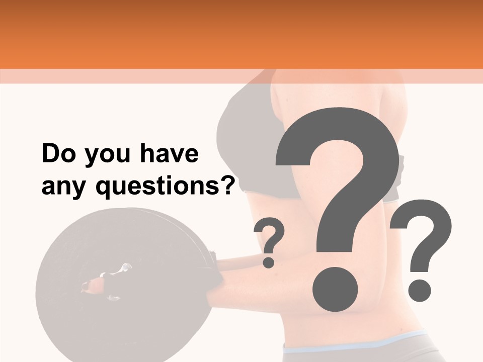 Trainning Biceps Side PowerPoint Template