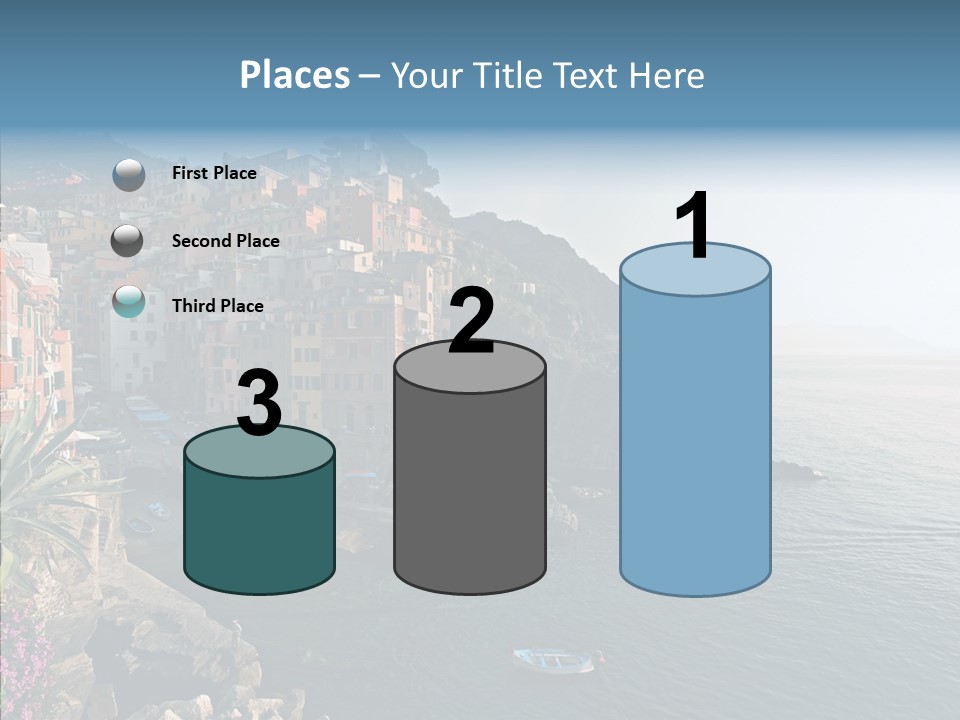 Europe Ship Water PowerPoint Template