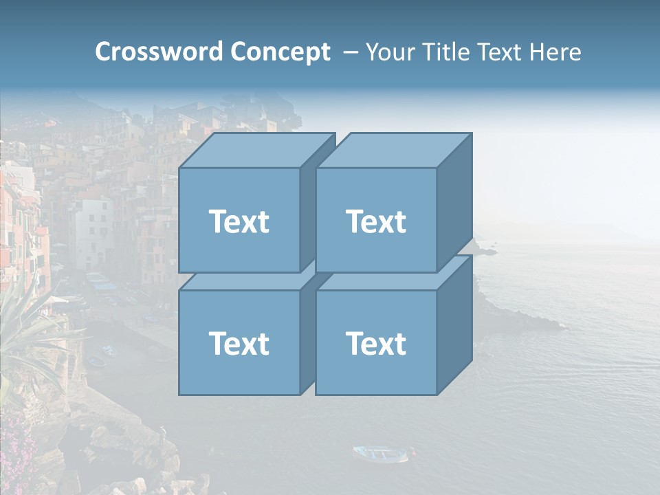 Europe Ship Water PowerPoint Template