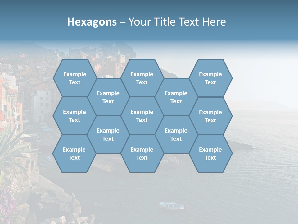 Europe Ship Water PowerPoint Template