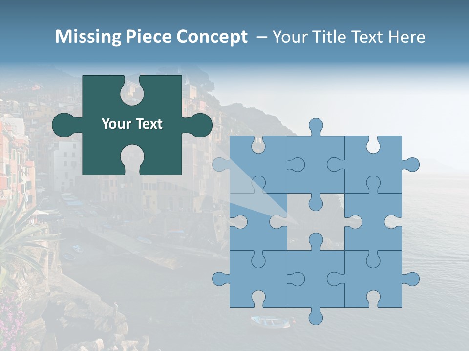 Europe Ship Water PowerPoint Template