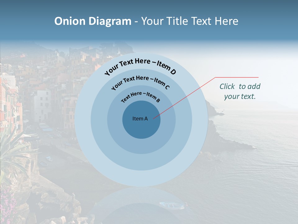 Europe Ship Water PowerPoint Template