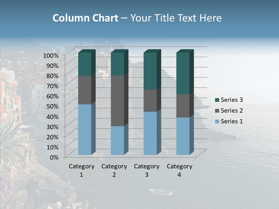 Europe Ship Water PowerPoint Template