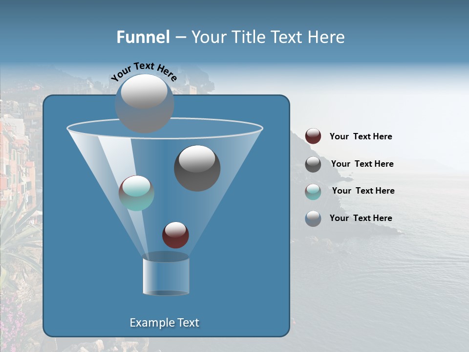 Europe Ship Water PowerPoint Template