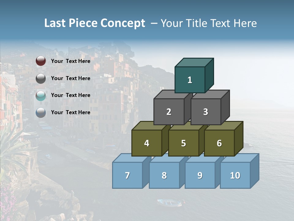 Europe Ship Water PowerPoint Template