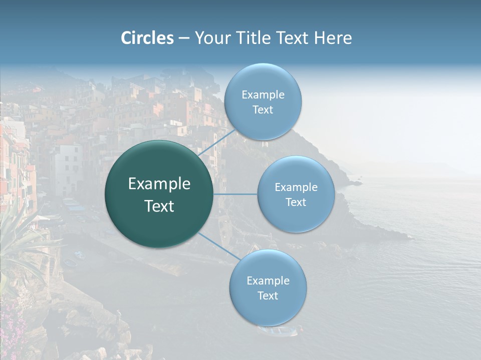 Europe Ship Water PowerPoint Template