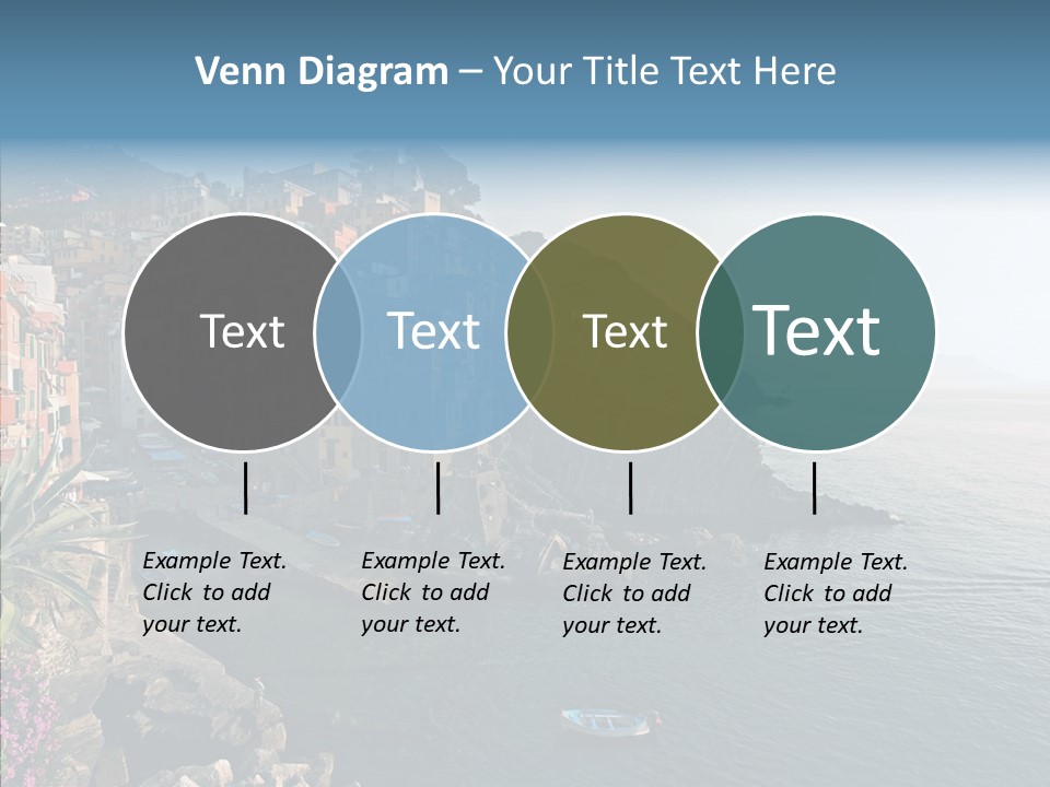 Europe Ship Water PowerPoint Template