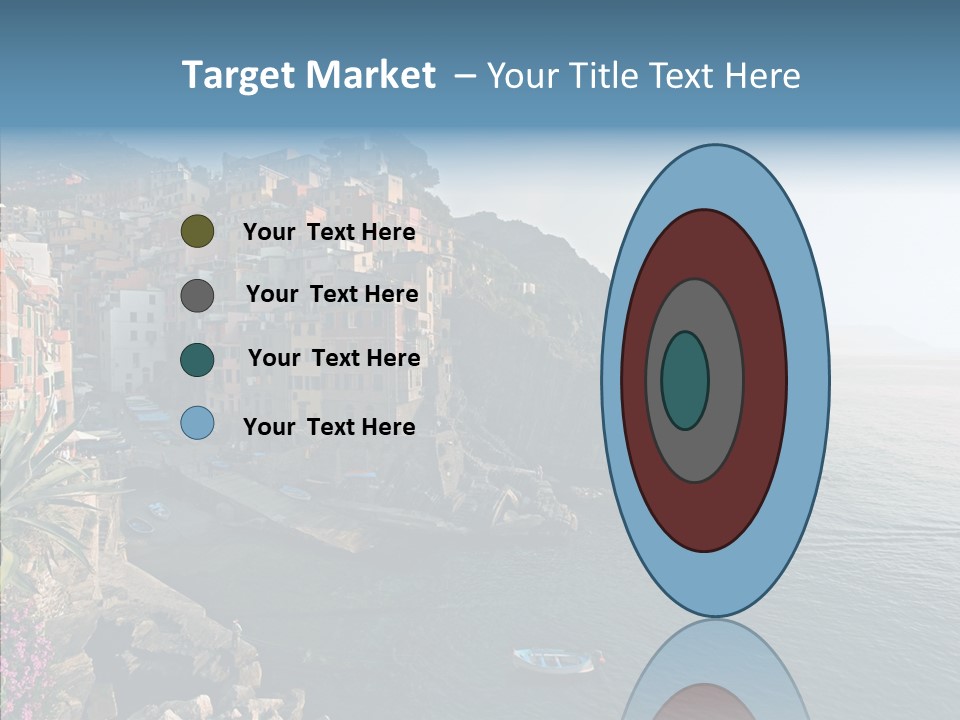 Europe Ship Water PowerPoint Template