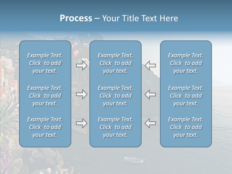Europe Ship Water PowerPoint Template