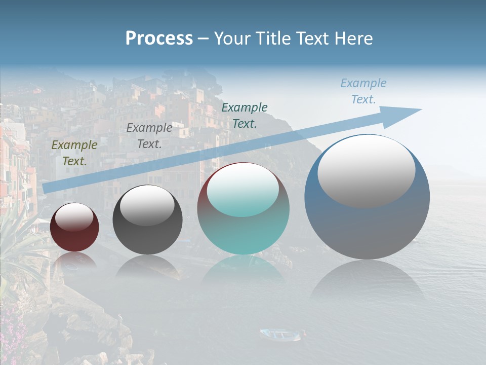 Europe Ship Water PowerPoint Template