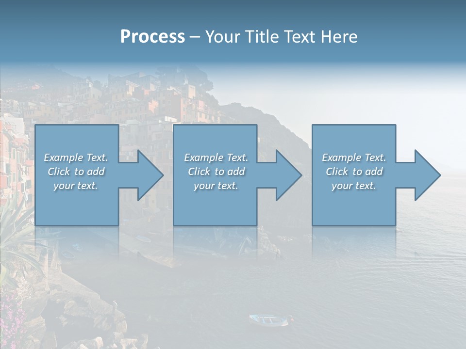 Europe Ship Water PowerPoint Template