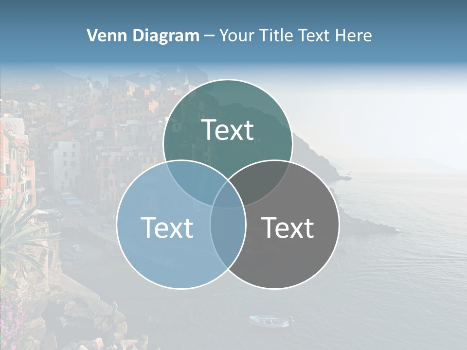 Europe Ship Water PowerPoint Template