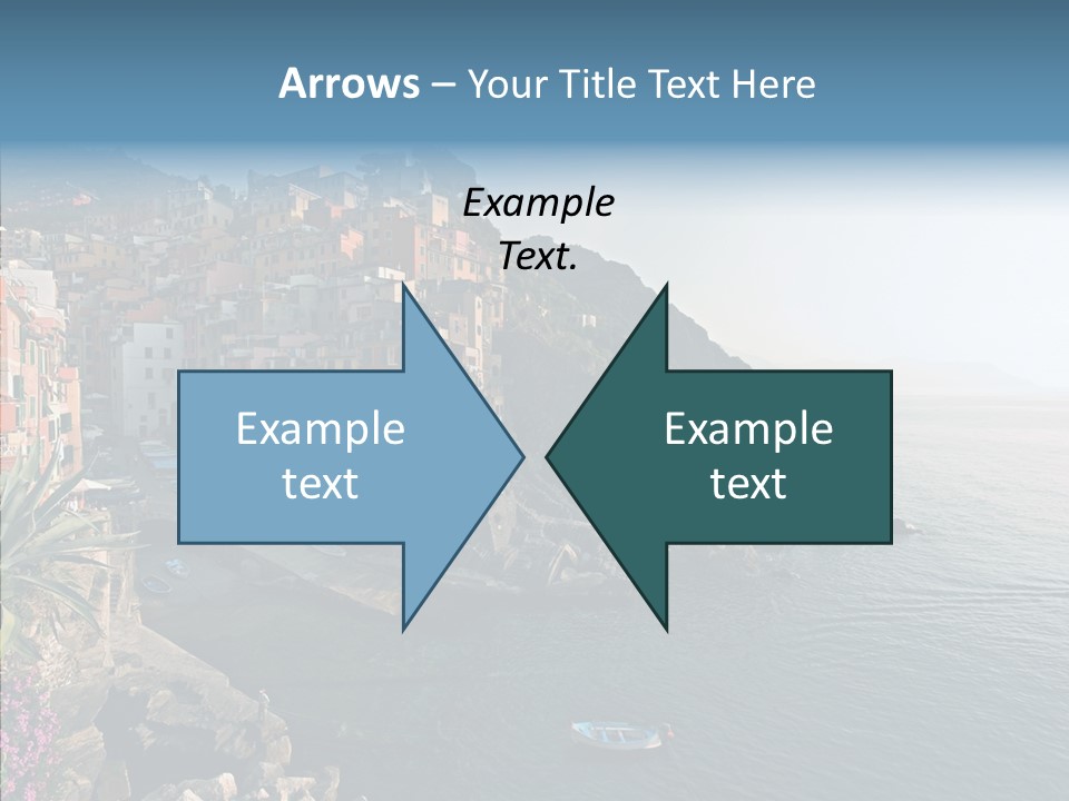 Europe Ship Water PowerPoint Template