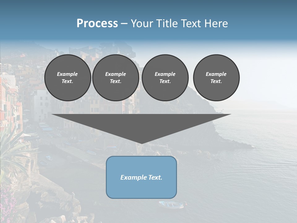 Europe Ship Water PowerPoint Template