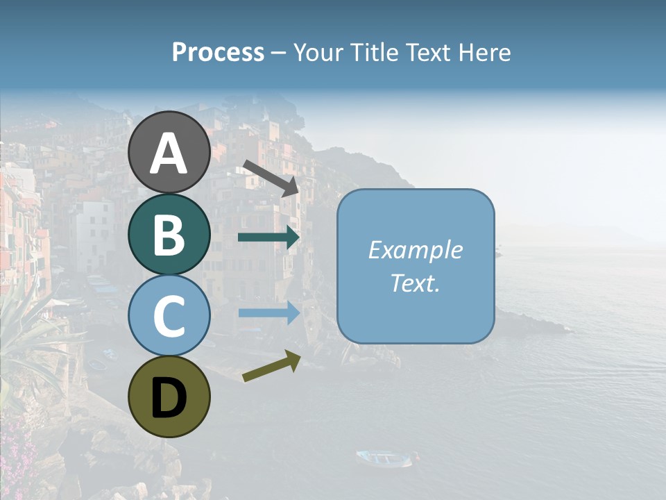 Europe Ship Water PowerPoint Template