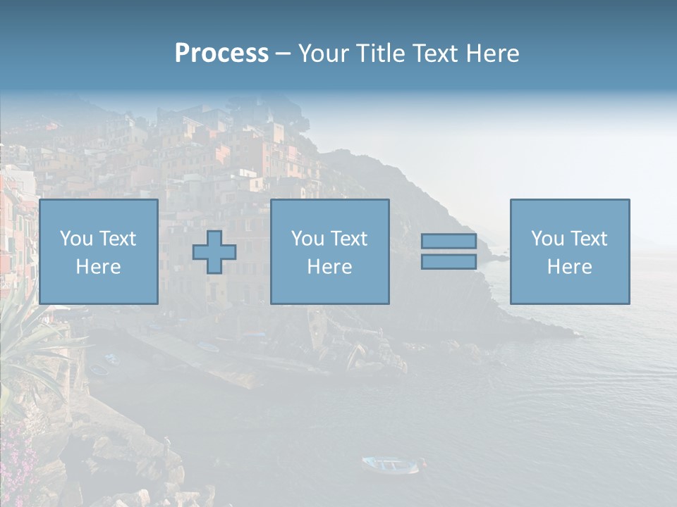 Europe Ship Water PowerPoint Template