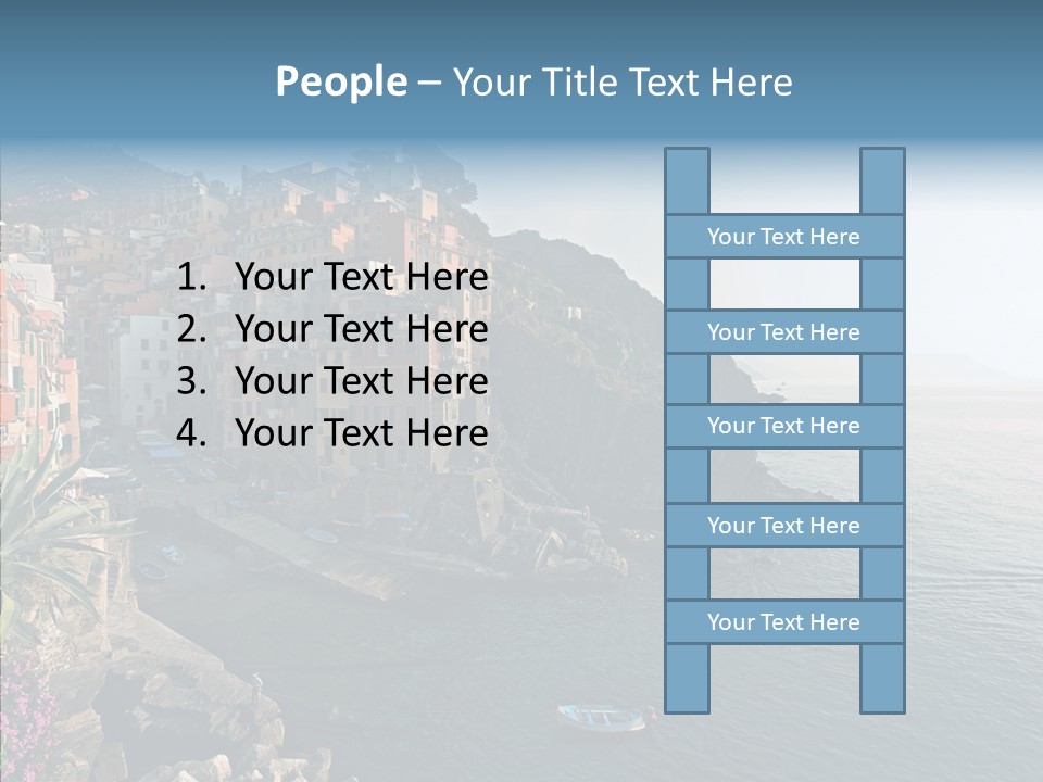 Europe Ship Water PowerPoint Template