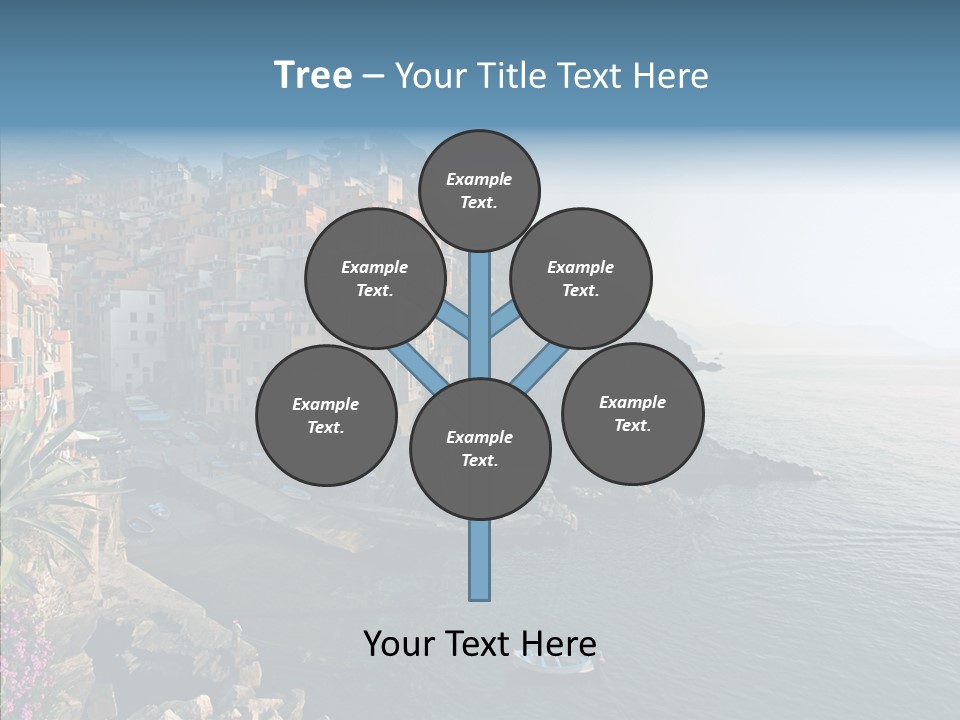 Europe Ship Water PowerPoint Template