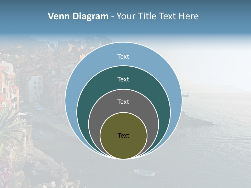 Europe Ship Water PowerPoint Template