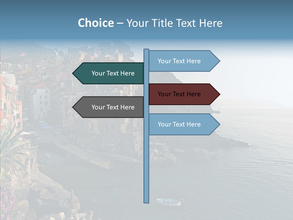 Europe Ship Water PowerPoint Template
