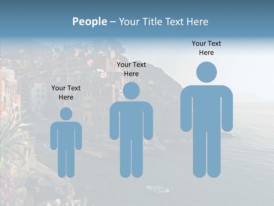 Europe Ship Water PowerPoint Template