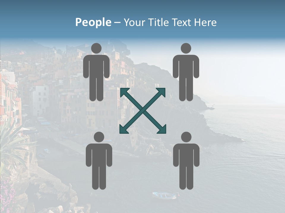 Europe Ship Water PowerPoint Template