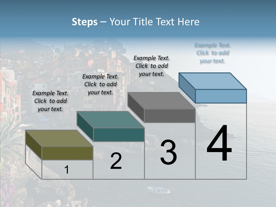Europe Ship Water PowerPoint Template