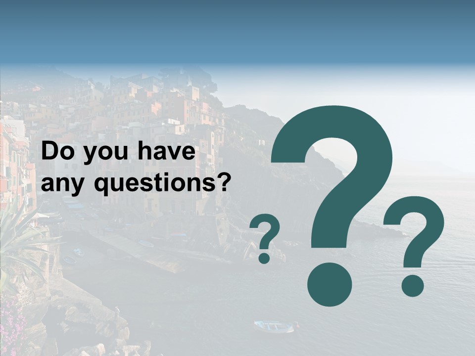 Europe Ship Water PowerPoint Template