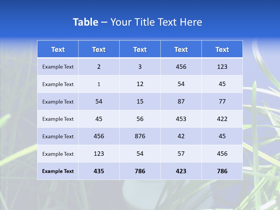Sky Ecology Bulb PowerPoint Template