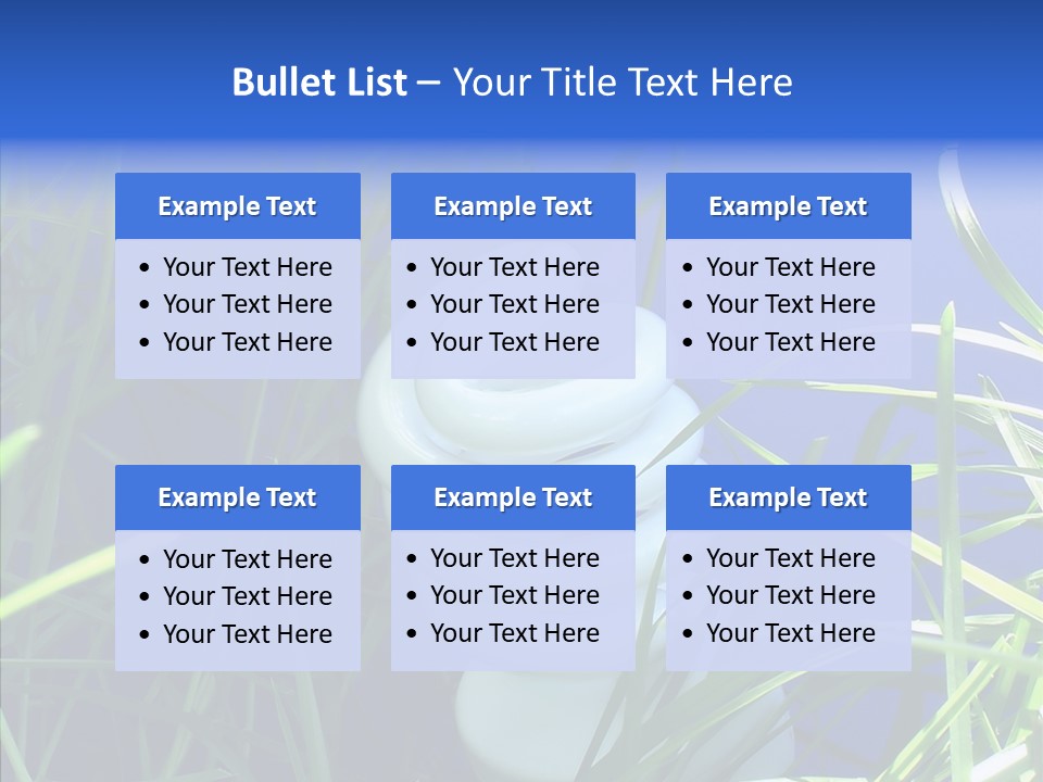 Sky Ecology Bulb PowerPoint Template