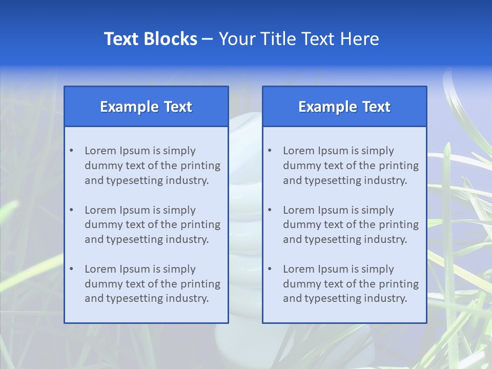 Sky Ecology Bulb PowerPoint Template
