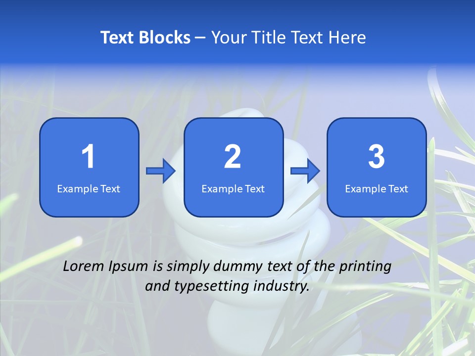 Sky Ecology Bulb PowerPoint Template