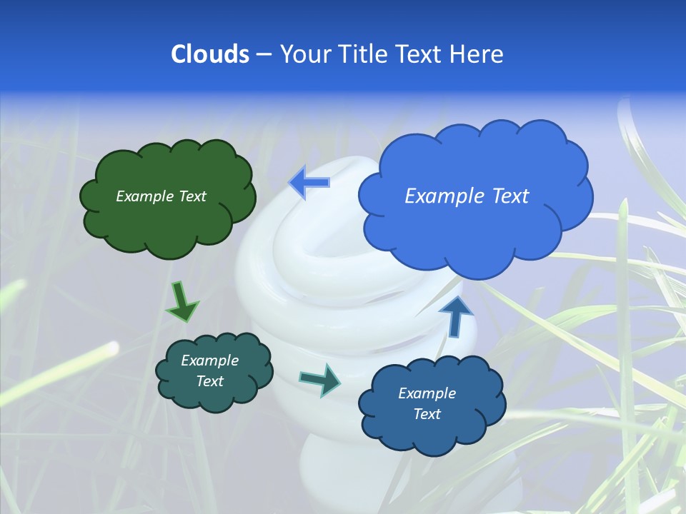 Sky Ecology Bulb PowerPoint Template
