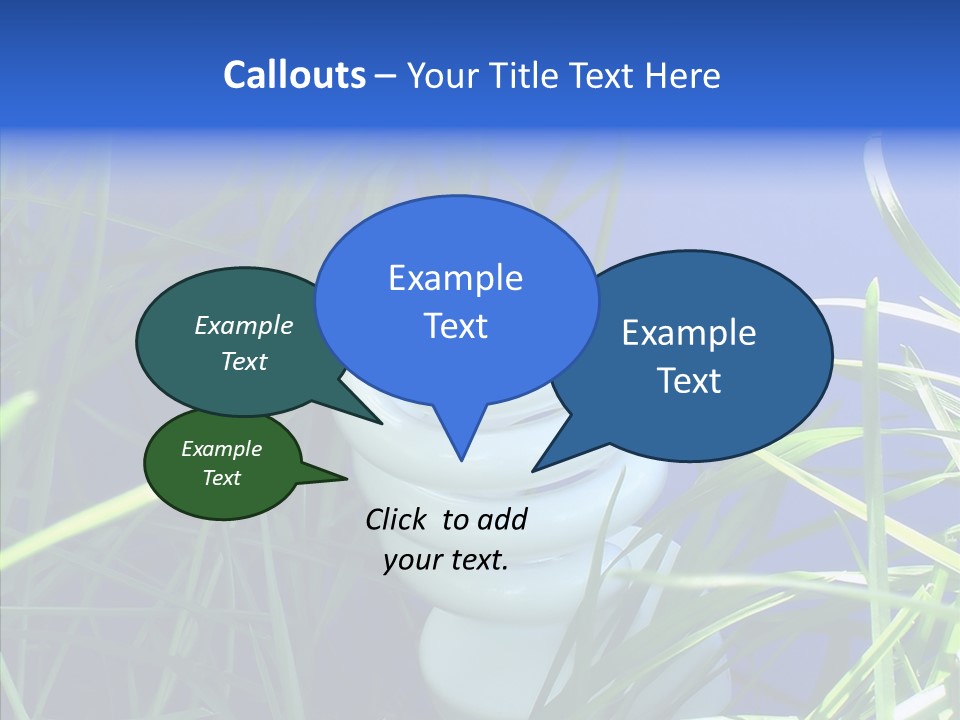 Sky Ecology Bulb PowerPoint Template