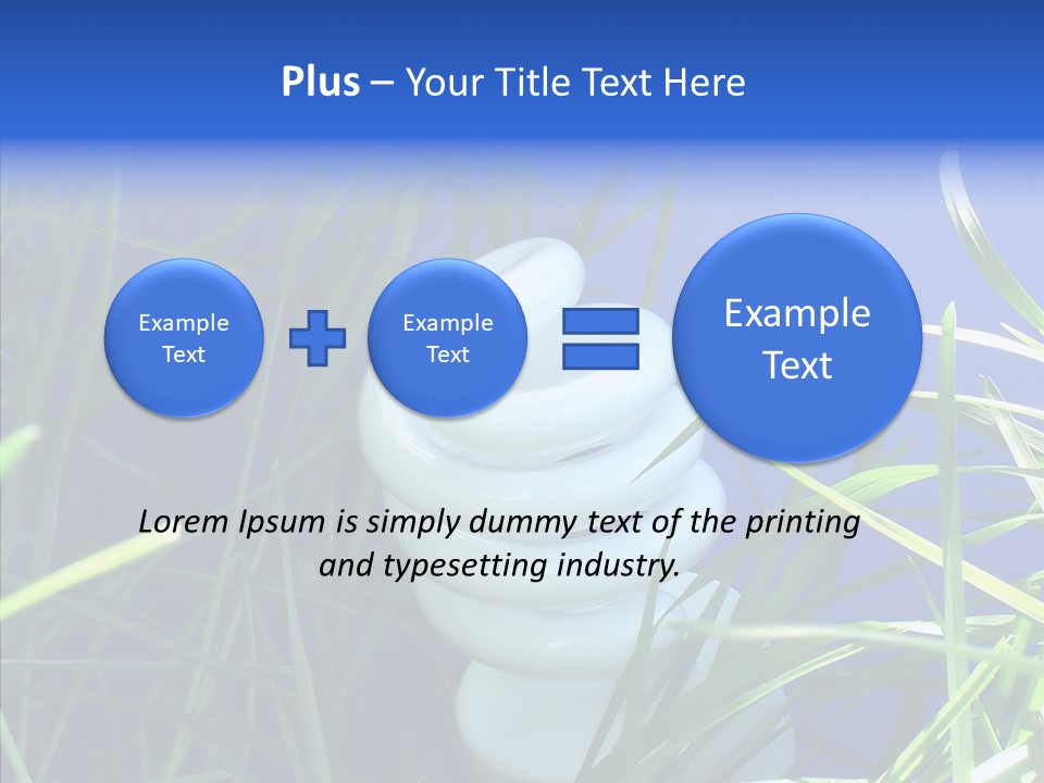 Sky Ecology Bulb PowerPoint Template