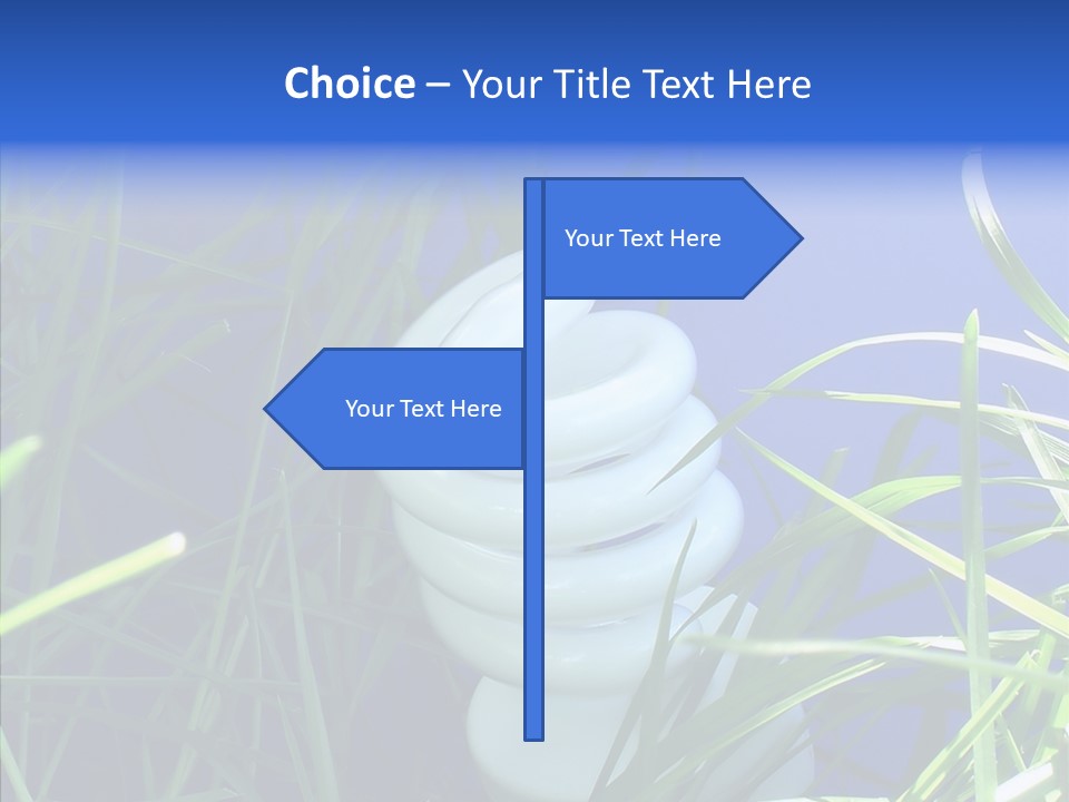 Sky Ecology Bulb PowerPoint Template