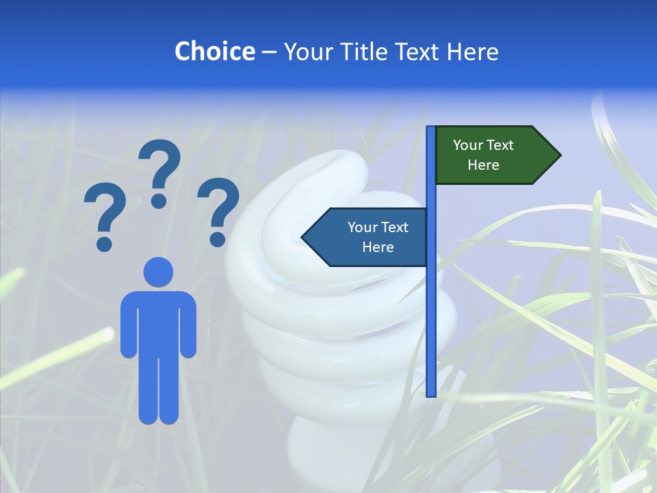 Sky Ecology Bulb PowerPoint Template