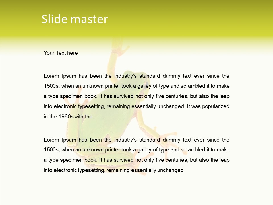 Little Illustration Small PowerPoint Template