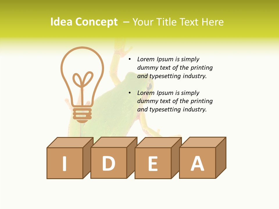 Little Illustration Small PowerPoint Template